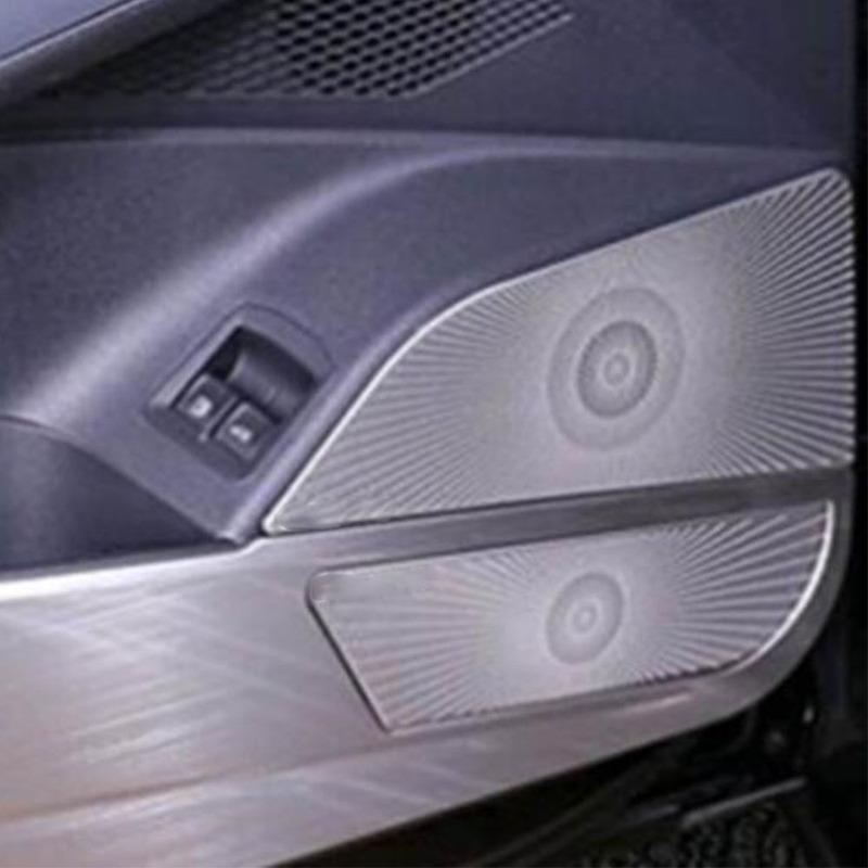 For Volkswagen VW Passat      Stainless Steel Car Inner Door Audio Speaker Covers Accessories Decoration