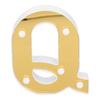 Gold Letter Q Sign Lamp LED Alphabet Decorative Lamp for Bedroom Wedding Birthday Party Warm White