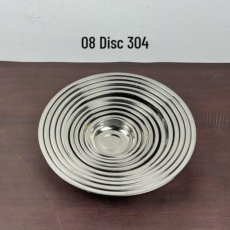 304 Stainless Steel Round Dinner Plates
