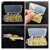 30Pcs Fishing Baits Artificial Soft Shrimp Lures Realistic Looking Vibrant Color Mini Size Soft Baits Fake Lures with Sharp Hooks