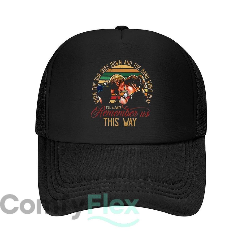 Remember Us This Way Art Design Mesh Baseball Cap Casual Hat Outdoor For Womens Unisex FeUnisex
