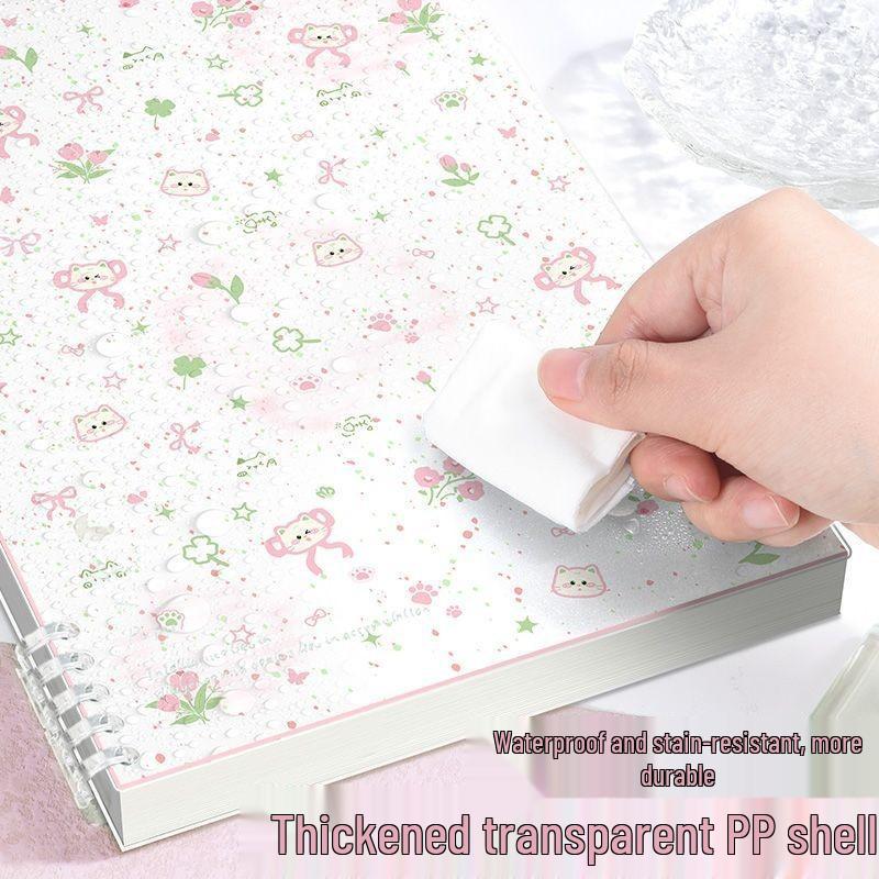 B5 Cute Pet Floral Loose-Leaf Notebook - Student Diary in INS Style, A5, Soft Cover, Refillable Pages