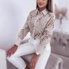 Women's Versatile Spring/Autumn Lace Hollow Long-Sleeve Shirt