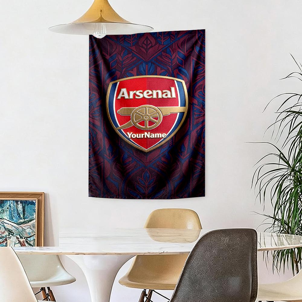 Arsenal Custom Your Name Wall Decor Tapestry Art For Pet Memorial Birthdaywedding Party Backdrop Family Gift
