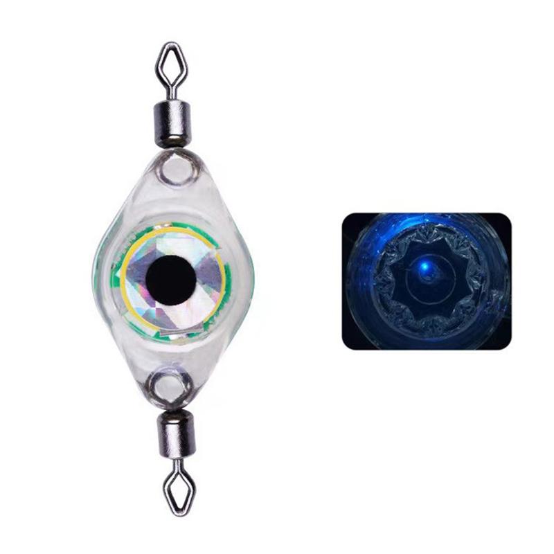Led Fishing Bait Light Eye Shape Fishing Lure Light Waterproof Sensing Deep Drop For Seawater Freshwater Underwater High Bright