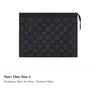 Louis Vuitton Pochette de Viagem Monogram Eclipse Mm Preto/Cinza M61692