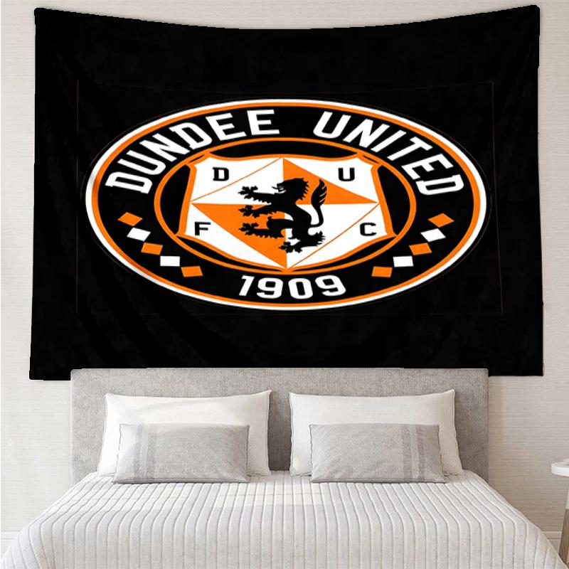 1PC Dundee United Crest Printed Tapestry Room Decoration Wall Hanging for Living Room Bedroom, dormitory, Birthday and Christmas gifts