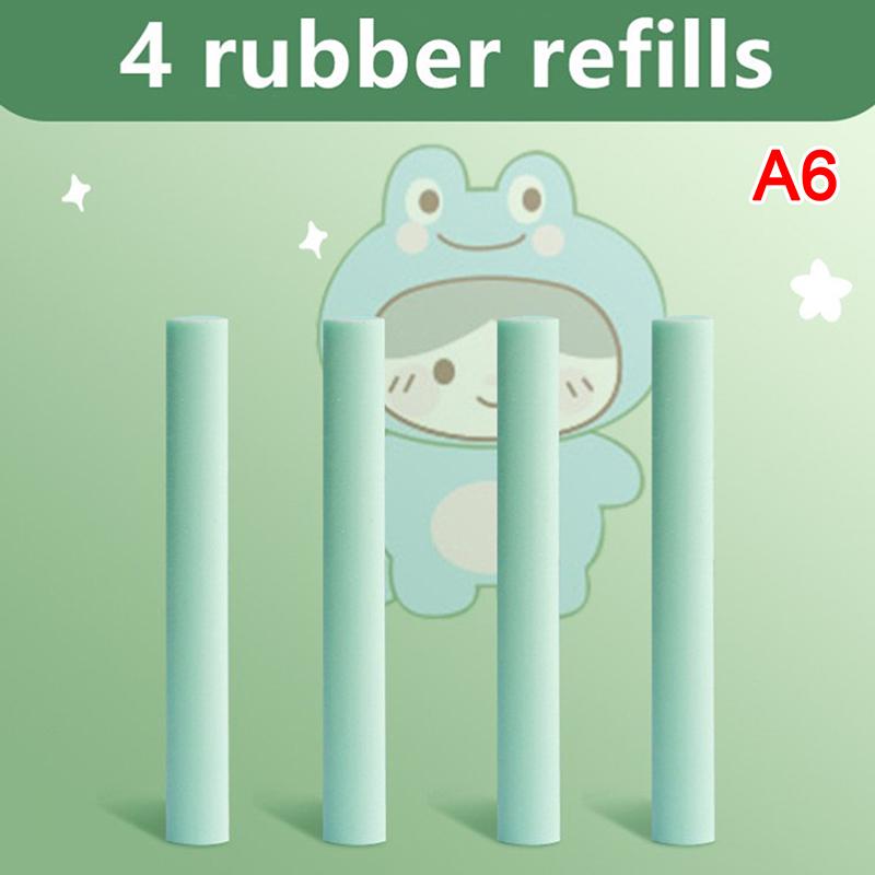 Drücken Cartoon Bleistift Radiergummi Stift Typ Niedlicher Radiergummi Austauschbarer Gummikern Schulschüler Radiergummi Kindergeschenke Büro Radiergummi