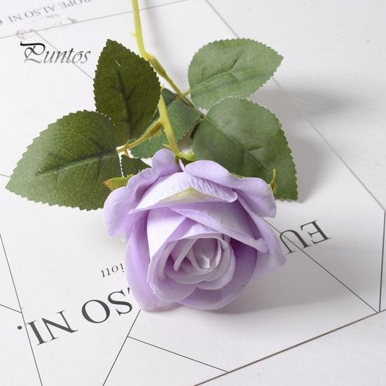 Simulated Flower Decor Artificial Rose Branch with Stem Home Wedding Party Faux Floral Arrangement Indoor Outdoor Garden Decoration Photo Props