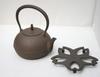 Ikenaga Iron Works - Kettle Stand for Iron Kettles, Nambu Ironware, 16.5 x 16.5 cm, Cherry Blossom Brown