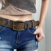 Metal Buckle Retro PU Leather Belt Ethnic Style Trouser Decoration Y2k Style Waist Belt  Party