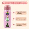 55 New Cartoon Christmas Tree Graffiti Stickers Decorative Skateboard Mobile Phone Waterproof Stickers