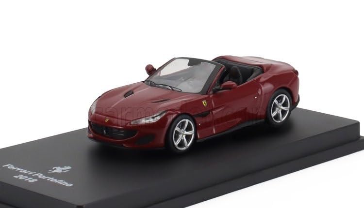 

Масштабная модель Ferrari Portofino Литой металл FERRARI PORTOFINO КАБРИОЛЕТ ОТКРЫТЫЙ 2018 1/64 Автомобиль, (Темно-красный)