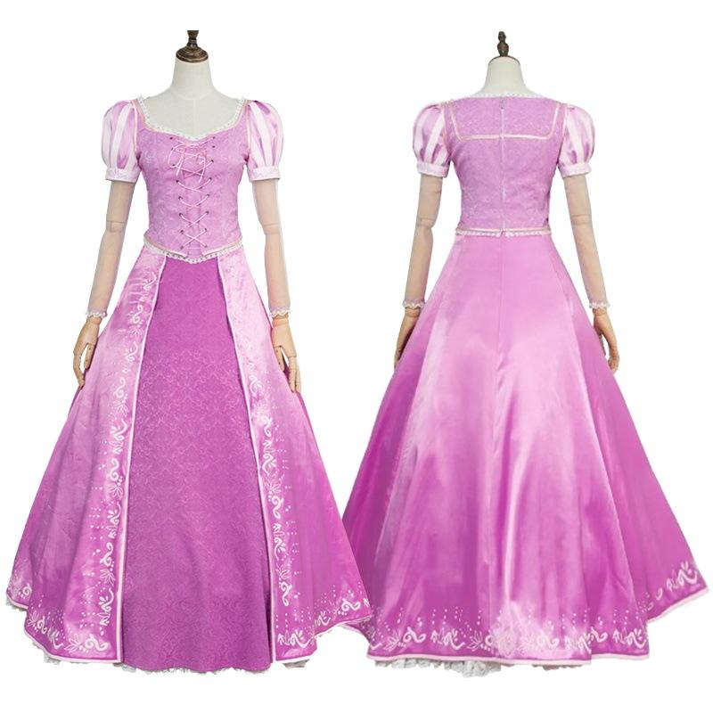Moonie cos costume Rapunzel cosplay costume Halloween Rapunzel princess two-dimensional animation costume S