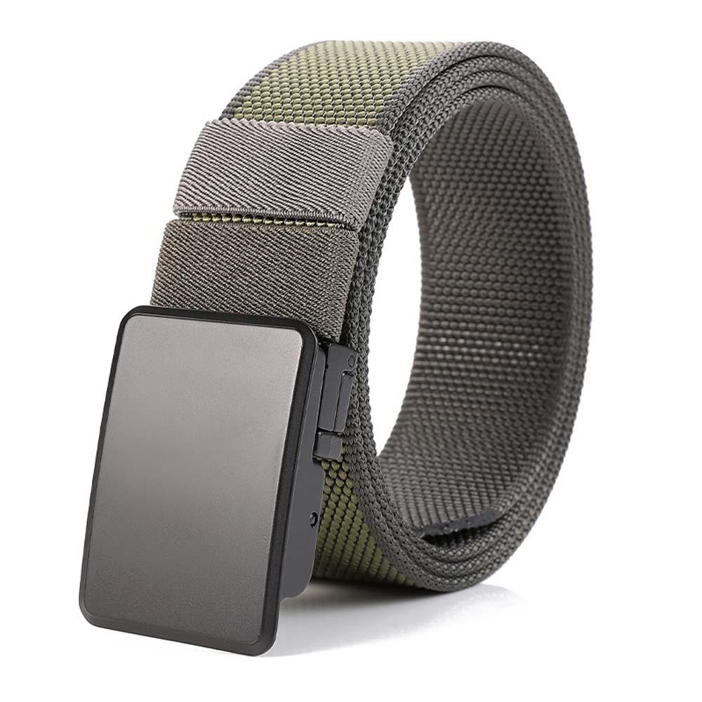 Contrast Color Both Sides Available Belt Zinc Zinc Alloy Nylon Waistband Classic Men Weaving Belt  Boys
