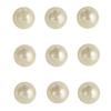 Plastic Half-pearls, Self-adhesive, 5 Mm, 80 Pcs, Cream