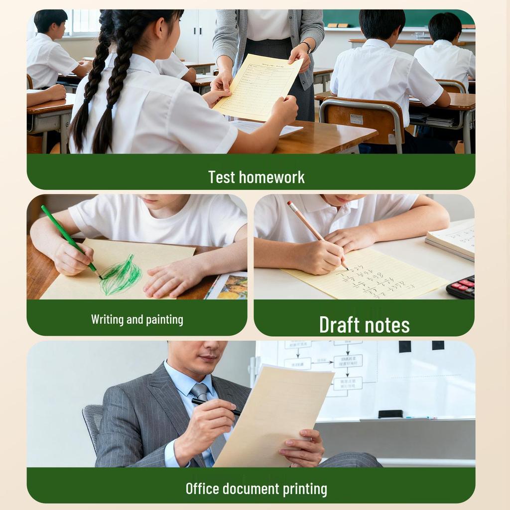 A4 Eye Protection Multifunctional 70g Copy Paper - Single Pack for Office & Student Use