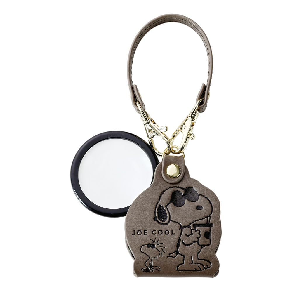 Pearl Magnifying 3x with Snoopy Strap Sliding Handheld Pocket Perfect Gift for and Respect for the Aged Day Glass, Magnification, Cover, Charm,
