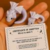 Support Dragon Adoption Kit, Handmade Pocket Support Dragons Figurine, Small Collectible Dragon's Sculpture