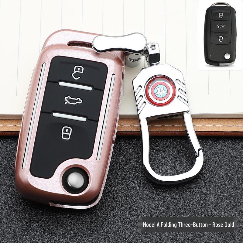 Volkswagen Key Case: Stylish Design with Buckle & Personalized Decoration