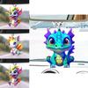 Dragon Acrylic Decorative Hanging Pendant For Car Interior Mirror With Cartoon Style
