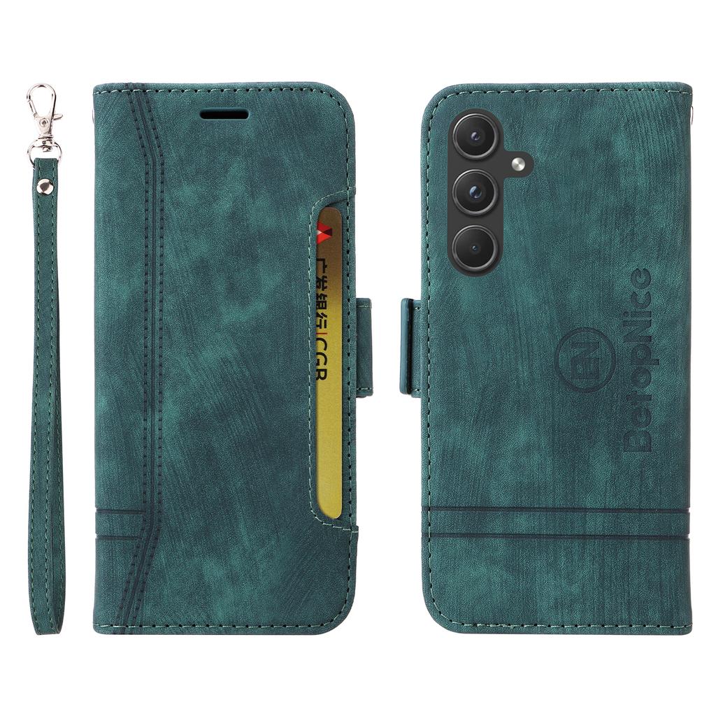 BETOPNICE 001 for Samsung Galaxy A55 5G Magnetic Case Leather Flip Stand Protective Cover