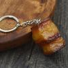 6 Pcs Chicken Wing Keyrings Decorative Keychain Car Key Chain Simulation Food Keychain Hanging Ornaments Bag Pendant