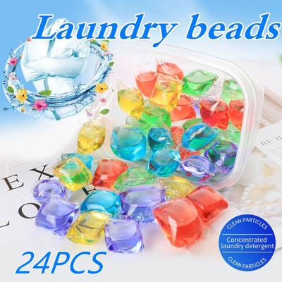 24PC Portable Super Concentrated Laundry Detergent On For Automatic Lasting Fragrance Home Accessories