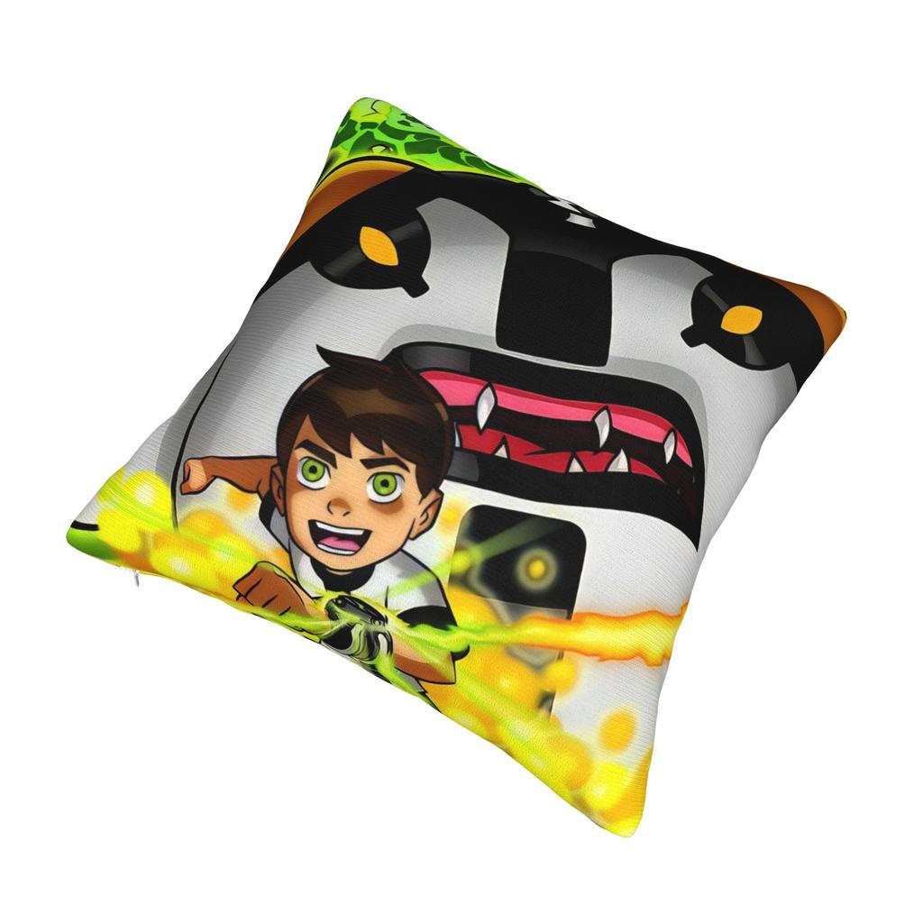 Ben 10 Anime Pillow Covers Merch Printing Cushion Cover Decorations Throw Pillow Case Cover Sofa Multiple Sizes