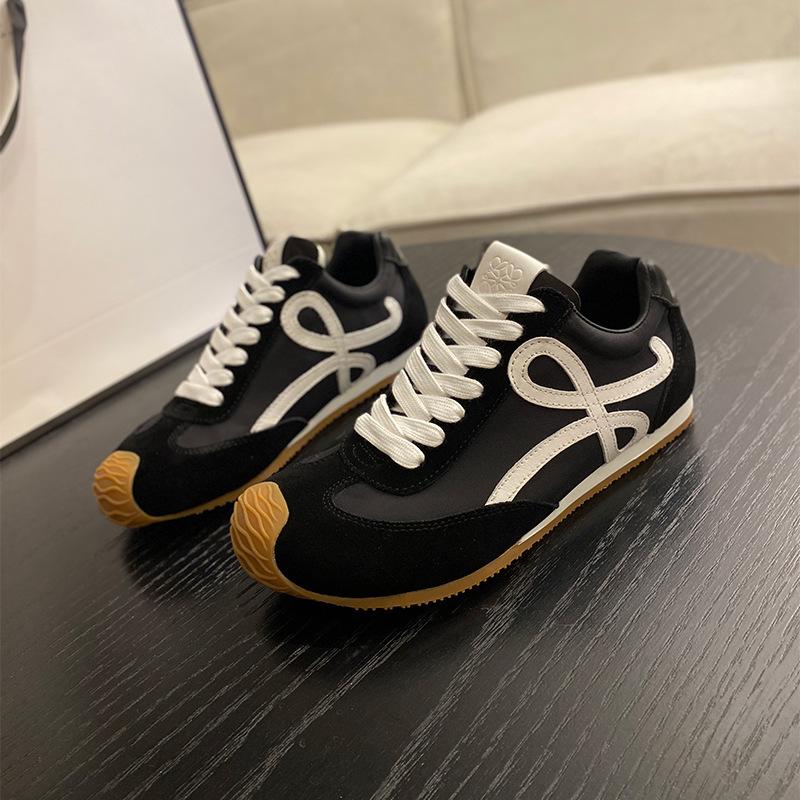 European station 2025 new early spring Forrest Gump shoes color matching flat-bottomed German training shoes casual lace-up fashion versatile spor