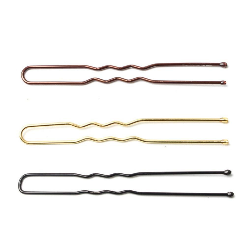 50Pcs 5/6/7cm U Shape Barrette Bobby Pin Hairstyle Hairpins Hair Accessories Metal Hair Clips Women