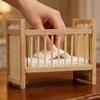 Dollhouse Miniature Furniture Set For Kids Room With Wooden Bed And Mattress