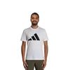 Adidas T Shirts Men's White Crew Neck Moderate Straight Fit H46558