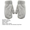 1 Pair Women Mittens Double-layers Cute Stretchy Soft Thickened Cold Resistant Solid Color Autumn Winter Girls Gloves for Riding