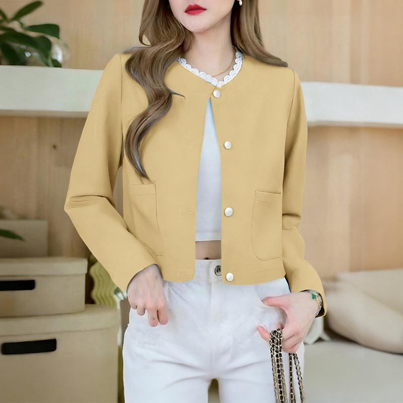 ZANZEA Women Lace Splice Round Neck Casual Long Sleeve Blouse