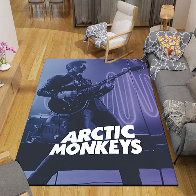 1Pc Arctic Monkeys Live Performance Rug, Office Carpet Indoor Outdoor Doormat, Non-Slip, Comfortable, Living, Christmas Halloween,  Xmas Gift G1288
