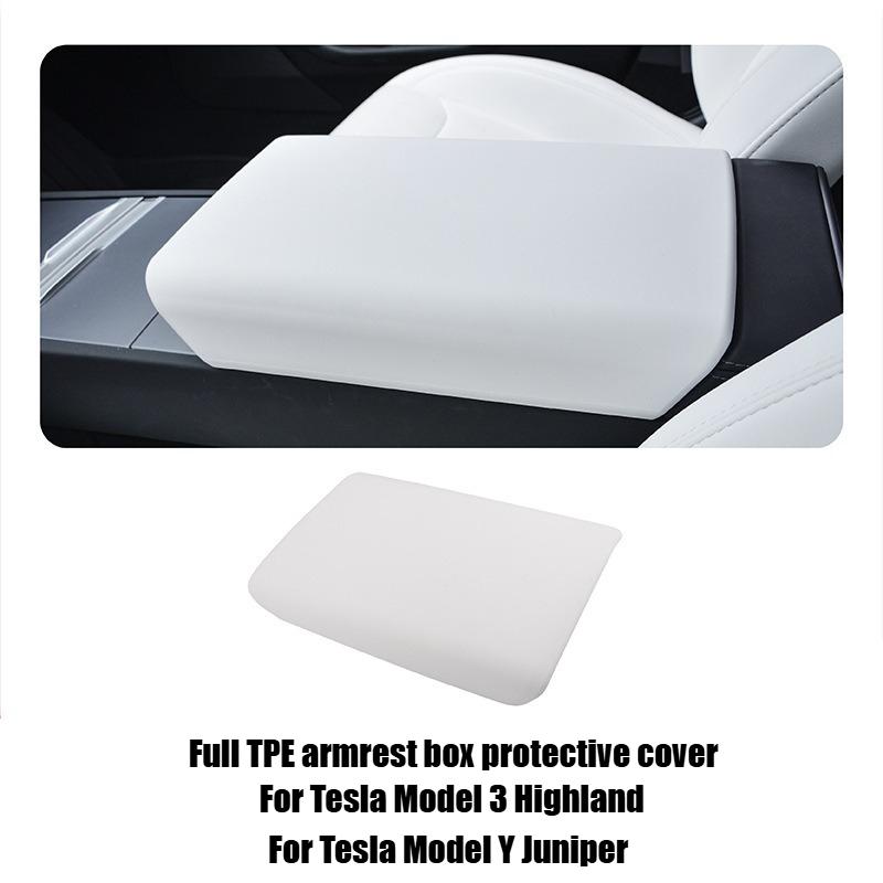 

Universal Non Slip Center Console Armrest Cover Protector for Tesla Model 3 Highland Tesla Model Y Juniper Car Accessories белый