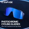 KAPVOE Men MTB Bike Cycling Sunglasses Sports Cycling Glasses Photochromic Bicycle UV400 Camping Equipment Outdoor Eyewear