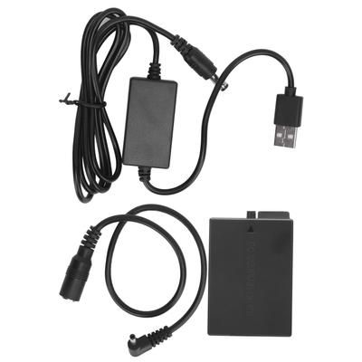 LPE8 Dummy Battery DC Coupler Power Adapter with USB Drive Cable for Canon 550D 600D Kiss X7i X6 X5