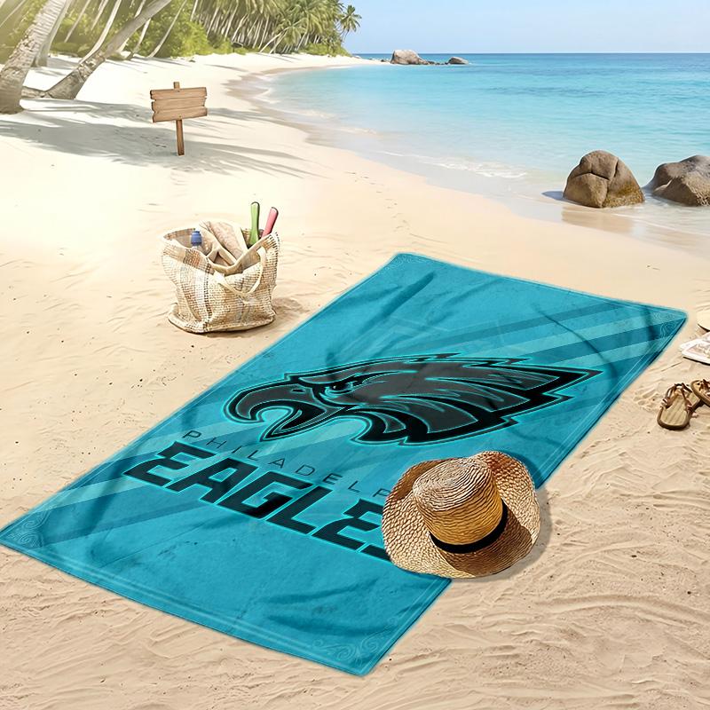 Asciugamano da Spiaggia Philadelphia Eagles Morbido Portatile Asciugatura Rapida?Asciugamano Asciutto Per Piscina Vacanza Estiva Sport all'Aperto
