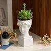 Elegant British Girl Flowerpot Green Potted Plants Container Home Courtyard Garden Sculpture Decoration Ornament Gift