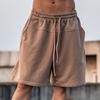 Herren Laufshorts Basketball Casual Locker Strick Einfarbig Sommer Sport Fünf-Punkt-Hose