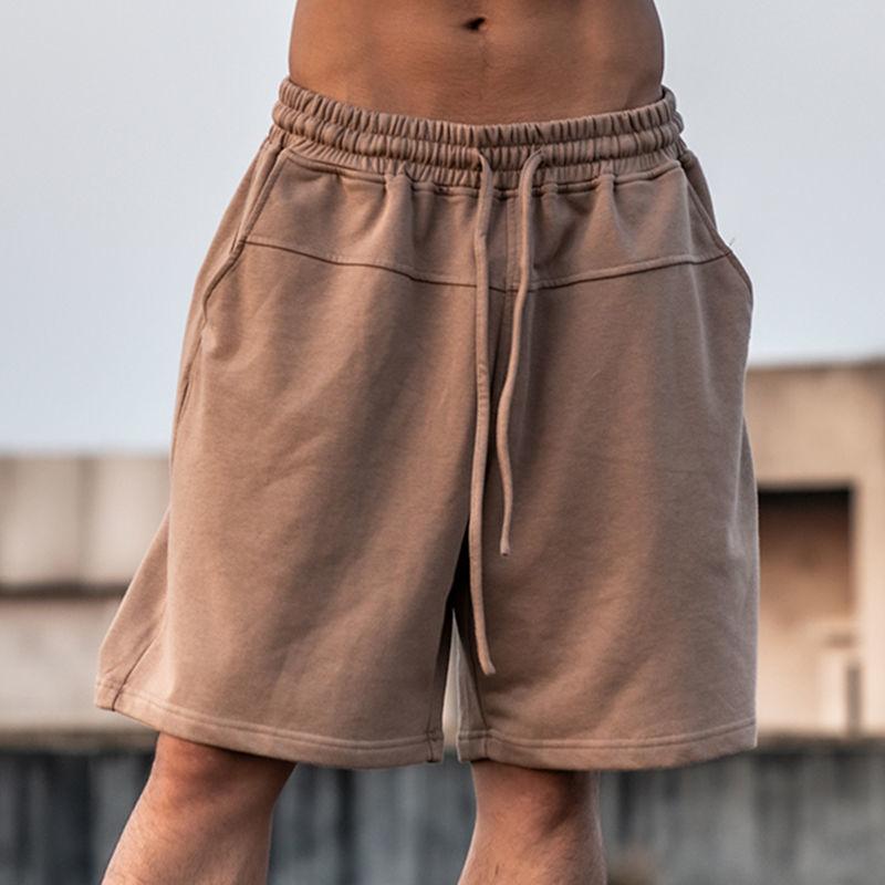Men's Running Shorts Basketball Casual Loose Knit Solid Color Summer Sport Five-Point Pants