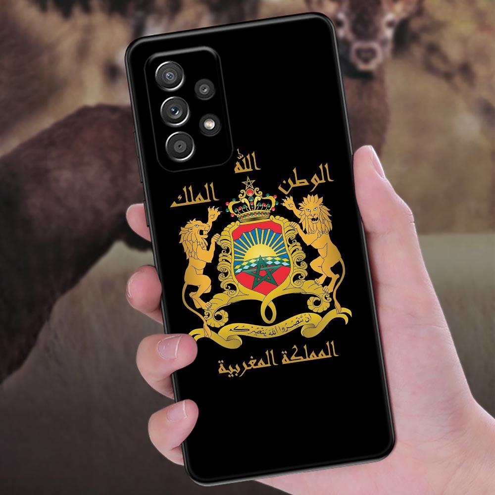 Morocco Flag passport Phone Case For Samsung Galaxy A57 A56 A37 A55 A36 5G A26 A54 A52 A35 A34 A25 A17 A16 A15 A07 06 Soft Cover