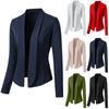 Women Fashion Solid Tops Long Sleeve Jacket Ladies  Wear Cardigan Coat