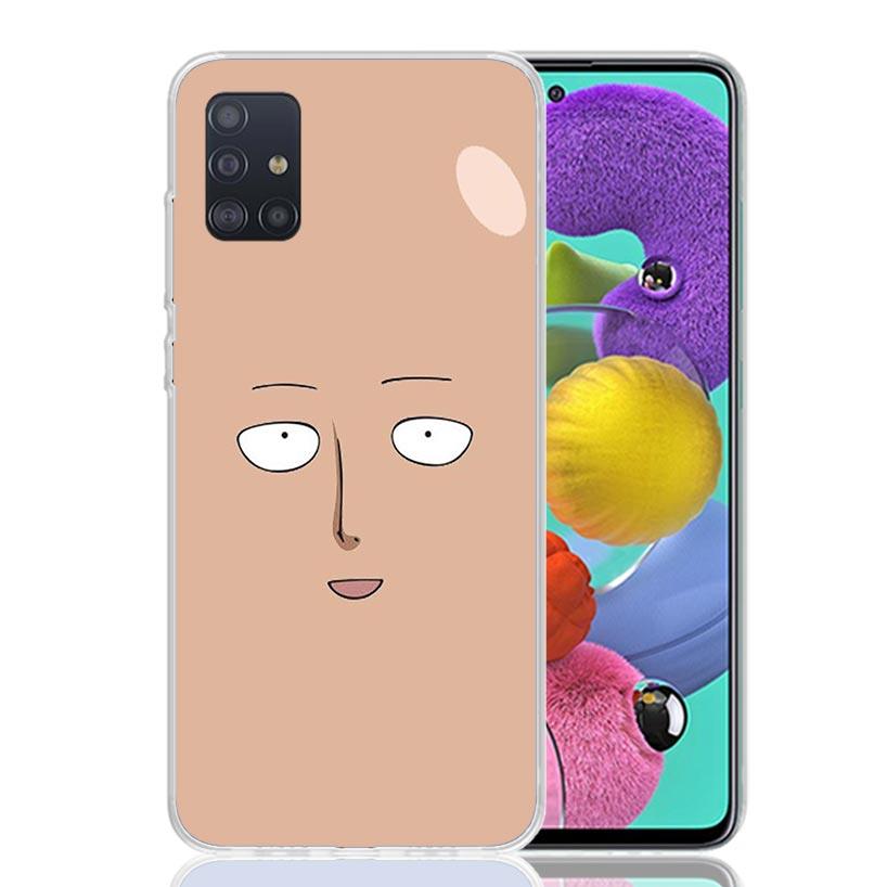 Anime 1 Punch Man Phone Case For Samsung Galaxy A52 A32 A22 A12 A02S A50S A30S A51 A31 AA71 Note 20 Ultra 10 S10 Plus Galaxy A51