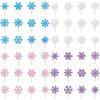 Christmas Snowflake Cake Toppers With Shining Design Paper For Holiday Party Decor