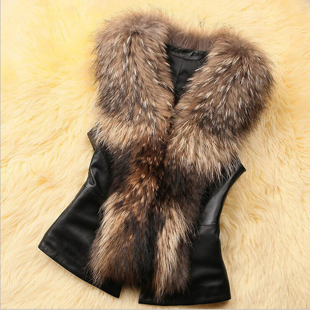 fur jacket vest