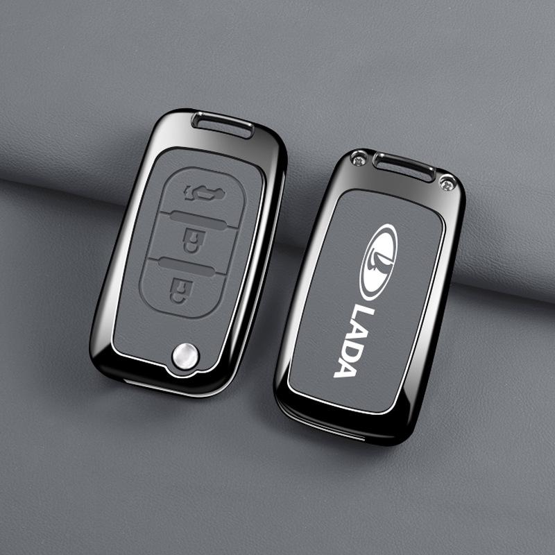 High-End Protective Key Case for Lada - Fashionable and Durable Cover with Buckle