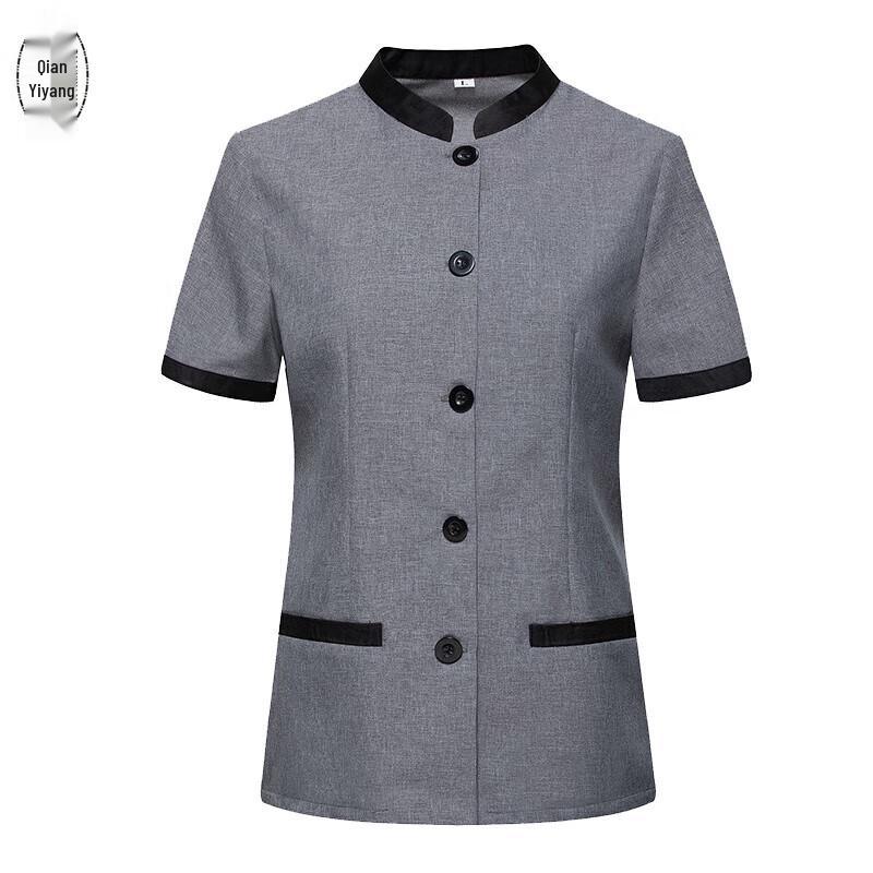 Top Uniforme a Maniche Corte per Personale delle Pulizie Estive